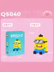 Лимонный детский 3D конструктор:"Стич","Куроми","Мишка","Лиса","Китти","Патрик",игрушка развивающая
