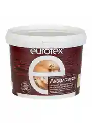 Защитно-декоративное покрытие для дерева Eurotex Аквалазурь, полуглянцевое, 2,5 кг, белое