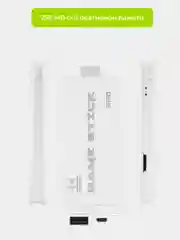 Белый игровая приставка Game Stick 64 GB беспроводная, 4k Ultra HD, со встроенными играми