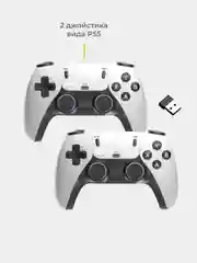 Белый игровая приставка Game Stick 64 GB беспроводная, 4k Ultra HD, со встроенными играми