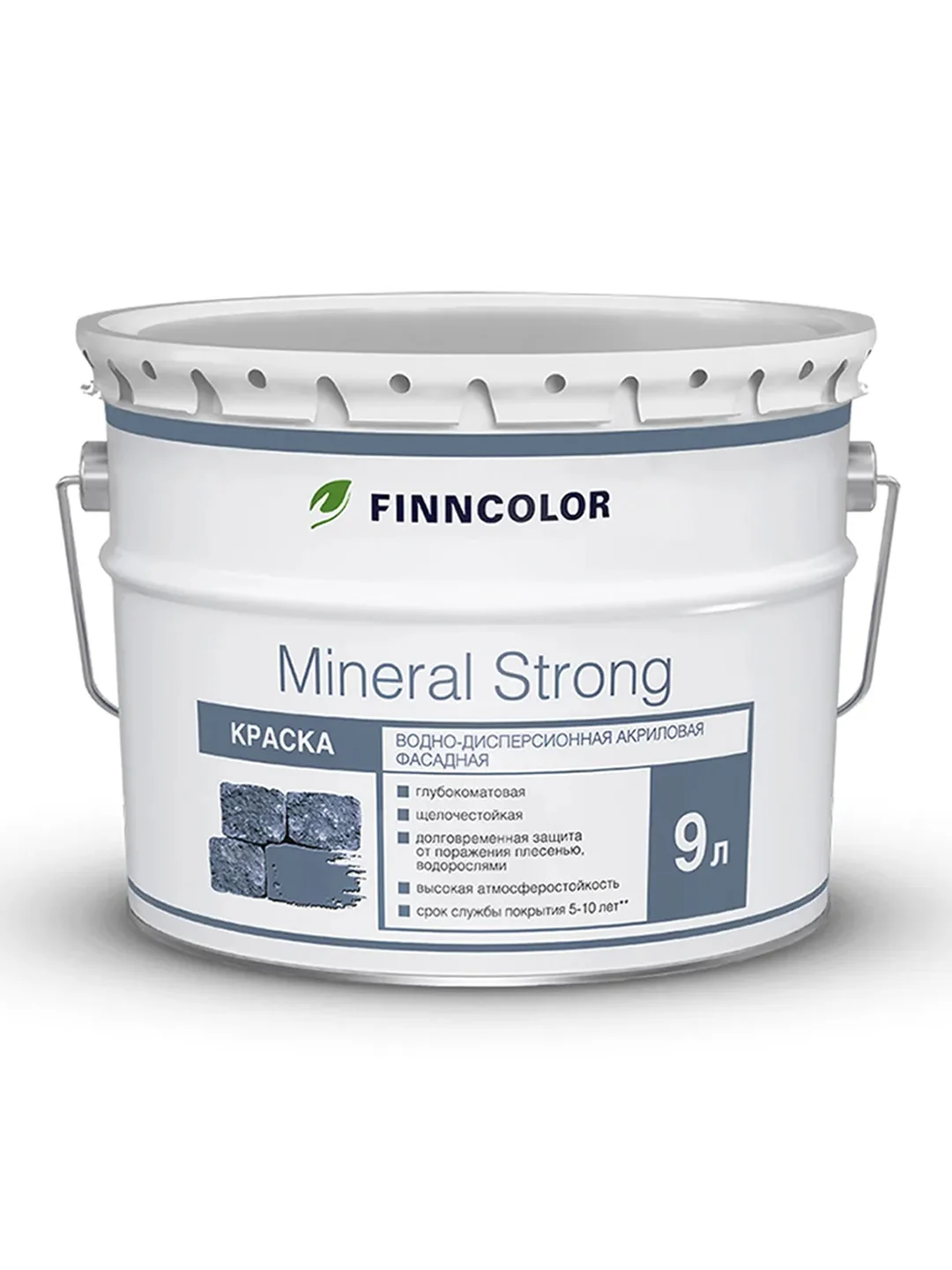 Краска фасадная Mineral Strong (Минерал Стронг) TIKKURILA 9л белый (база MRA)