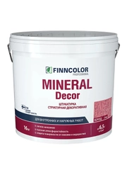 Штукатурка структурная Короед 2 мм KTA Mineral Decor TIKKURILA 16 кг белый