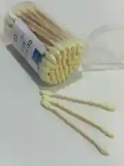 Желтый ватные палочки бабмуковые, цветные