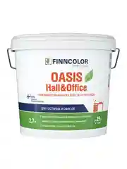 Краска для стен и потолков моющаяся Oasis Hall@Office FINNCOLOR  2,7л белый (база А)