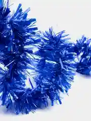 Голубой мишура новогодняя, 200 см