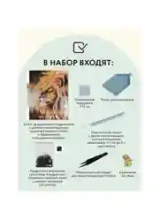 Алмазная мозаика Три совы "Царь зверей", холст на деревянном подрамнике, 30х40 см