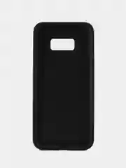 Черный чехол силиконовый для Samsung Galaxy S8+ / G955F накладка бампер черный карбоновый