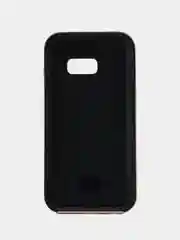 Ледяной чехол силиконовый для Samsung Galaxy A3 2017 накладка бампер черный карбоновый