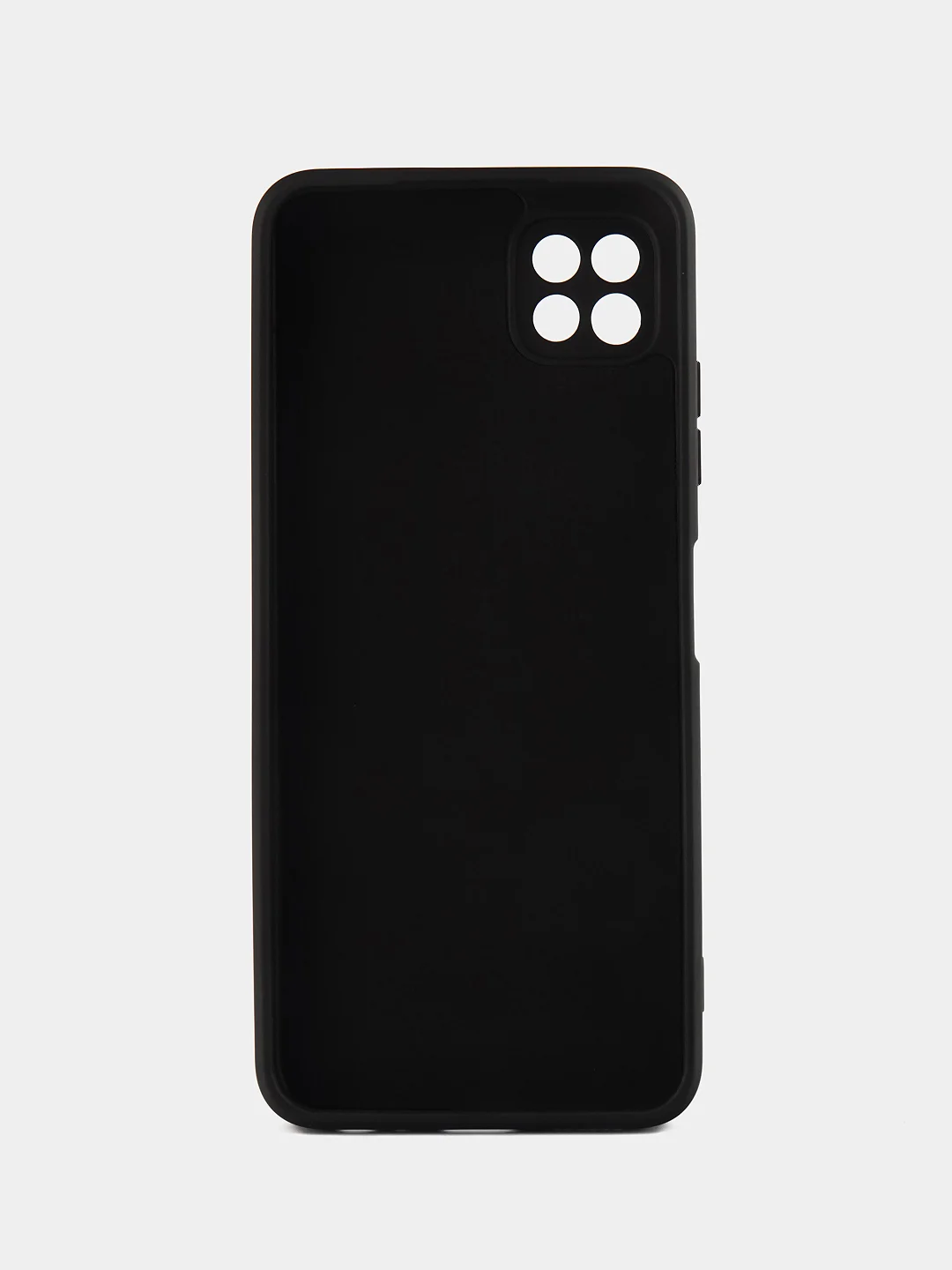 Черный чехол силиконовый для Samsung Galaxy A22 5G, A22S 5G матовый с микрофиброй Silicone Case