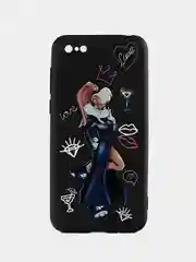 Розовый чехол силиконовый для Honor 10 Lite, 10X Lite, 8X, Y5 2018, 7A, 7S, 3D принт и микрофибра