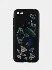 Черный чехол силиконовый для Honor 10 Lite, 10X Lite, 8X, Y5 2018, 7A, 7S, 3D принт и микрофибра