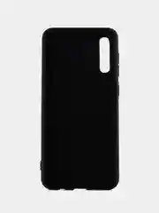 Черный чехол силиконовый для Samsung A50, A51 4G, M21 с цветным 3D принтом и микрофиброй