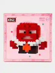 Серый меланж конструктор 3д детский 3D из блоков, детская развивающая игрушка, конструктор для детей