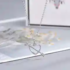 Подвеска кулон сердце стрела