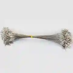 Серебряный поводки для рыбалки стальные, 15см и 20 см, 1 шт, 5шт, 10шт