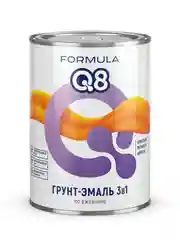 Грунт-эмаль по ржавчине Formula Q8 3 в 1, матовая, 0,9 кг, зеленая
