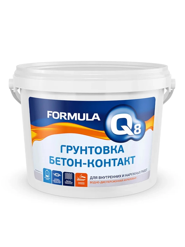 Грунтовка бетон-контакт Formula Q8, 1,4 кг