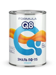 Эмаль ПФ-115 алкидная Formula Q8, глянцевая, 0,9 кг, зеленая