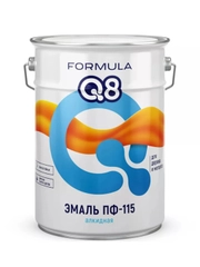 Эмаль ПФ-115 алкидная Formula Q8, глянцевая, 20 кг, синяя