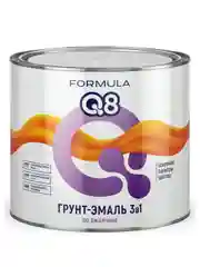 Грунт-эмаль по ржавчине Formula Q8 3 в 1, матовая, 1,9 кг, красная