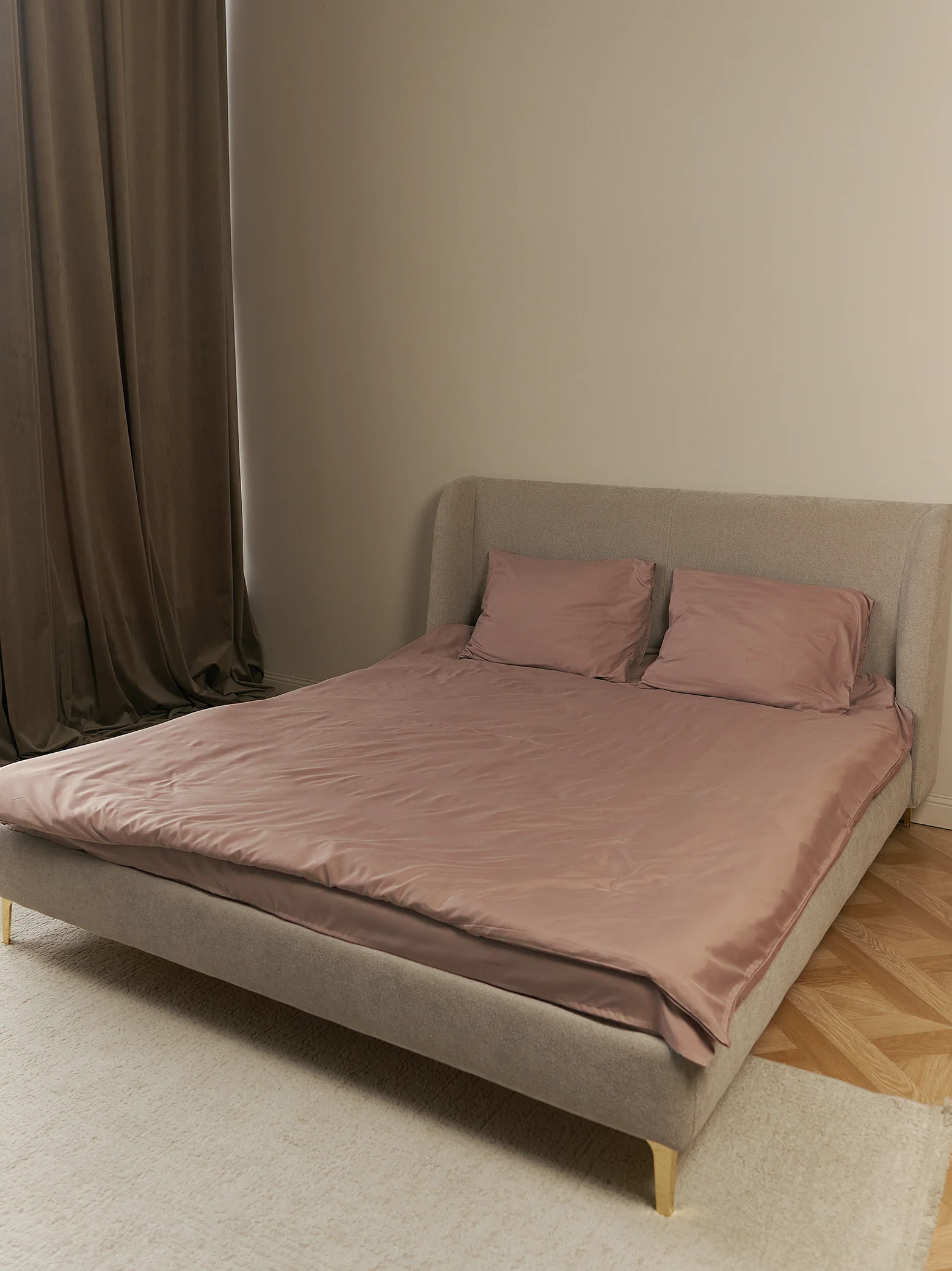 Манго комплект постельного белья Luxury, 1,5-спальный, микрофибра, премиум