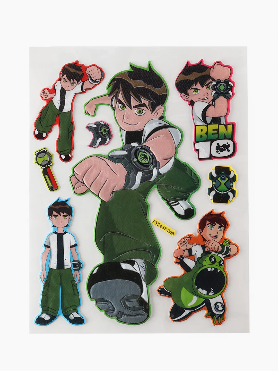 Лесной зеленый 3d Наклейки Ben 10 & Аниме 46х25 см микс 6 видов