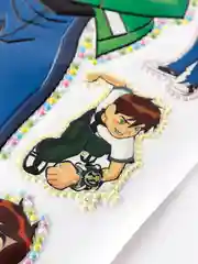 Зеленый 3d Наклейки Ben 10 & Аниме 46х25 см микс 6 видов