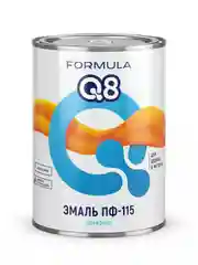 Эмаль ПФ-115 алкидная Formula Q8, глянцевая, 0,9 кг, красно-коричневая