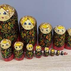 Матрёшка, ручная роспись 15 в 1