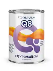 Грунт-эмаль по ржавчине Formula Q8 3 в 1, матовая, 0,9 кг, вишневая