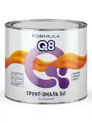 Грунт-эмаль по ржавчине Formula Q8 3 в 1, матовая, 1,9 кг, серая