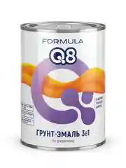 Грунт-эмаль по ржавчине Formula Q8 3 в 1, матовая, 0,9 кг, красно-коричневая