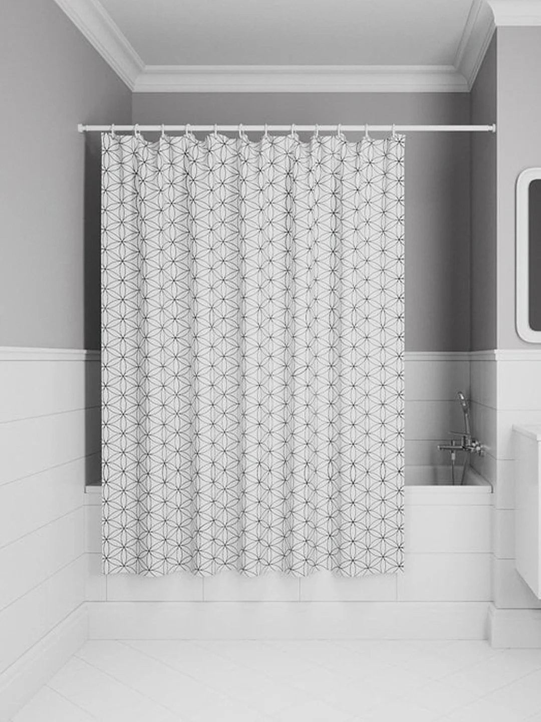 Штора для ванной IDDIS BB04P18i11, 200 x 180 см, полиэстер