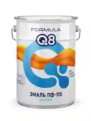 Эмаль ПФ-115 алкидная Formula Q8, глянцевая, 20 кг, белая