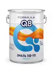 Эмаль ПФ-115 алкидная Formula Q8, глянцевая, 20 кг, желтая