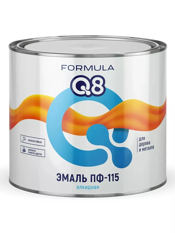 Эмаль ПФ-115 алкидная Formula Q8, глянцевая, 1,9 кг, светло-голубая