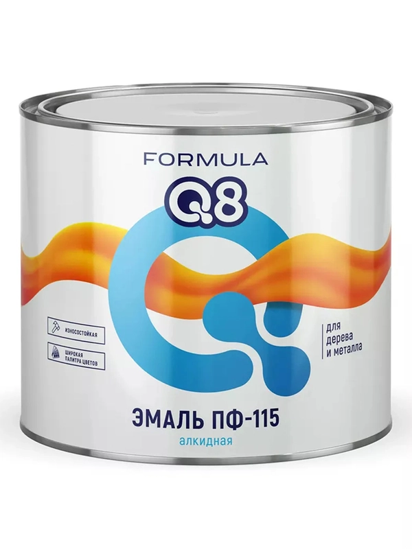 Эмаль ПФ-115 алкидная Formula Q8, глянцевая, 1,9 кг, кремовая