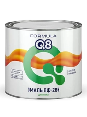 Эмаль ПФ-266 для пола алкидная Formula Q8, глянцевая, 1,9 кг, желто-коричневая
