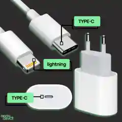 Зарядное устройство для iPhone, 2 в 1, 20 W