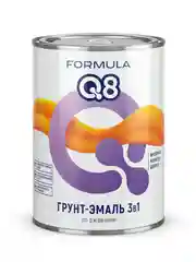 Грунт-эмаль по ржавчине Formula Q8 3 в 1, матовая, 0,9 кг, белая