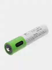 Зеленый аккумуляторные батарейки с зарядкой от USB, тип АА, ААА, Li-ion, пальчиковые, мизинчиковые