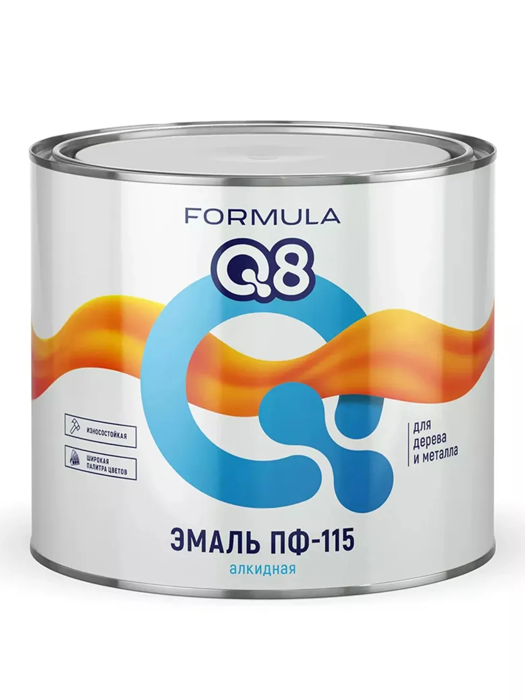 Эмаль ПФ-115 алкидная Formula Q8, глянцевая, 1,9 кг, оранжевая