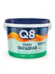 Краска фасадная водно-дисперсионная Formula Q8, матовая, белая, 4,5 кг