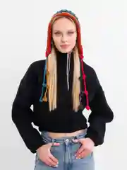Разноцветный шапка-чепчик