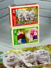 Пазл для малышей мозаика логика 2 шт 24 котята котенок кошка кот кошечка домашние животные
