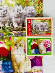 Пазл для малышей мозаика логика 2 шт 24 котята котенок кошка кот кошечка домашние животные