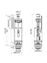Клапан сливной двухуровневый IDDIS F012400-0009