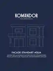 Краска фасадная Komandor Facade Standart Aqua, глубокоматовая, база C, бесцветная, 2,7 л