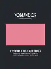 Краска для детских и спален Komandor Interior Kids&Bedroom, матовая, база А, белая, 0,9 л