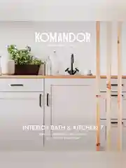 Краска интерьерная влагостойкая Komandor Interior Bath&Kitchen 7, матовая, белая, 0,9 л